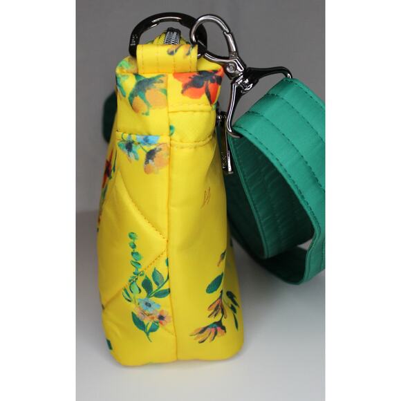 Lug Flare Crossbody Bag in Bouquet Yellow with Adjustable / Removable Strap - Picture 4 of 16